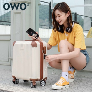 (台灣現貨)OWO USB充電 18吋登機箱 小行李箱 拉桿箱 小登機箱 18吋行李箱 登機行李箱