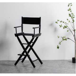 【箱工廠】黑色鋁合金導演椅 高腳化妝椅 折疊椅 彩妝教學發表會記者會