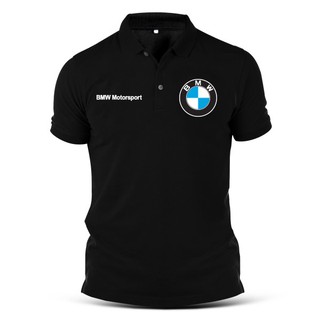 BMW POLO 寶馬短袖T恤 情侶裝 素Tee 寬鬆衣服 翻領短袖POLO 衣服 Motorsport短T 大碼 印花