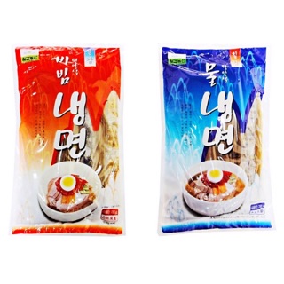 【韓國忠清南道】 韓國七甲平壤式水涼麵/ 七甲乾拌涼麵（辣味)750g/拌涼麵/蕎麥麵/蘋果冷麵(內附調味包750g)