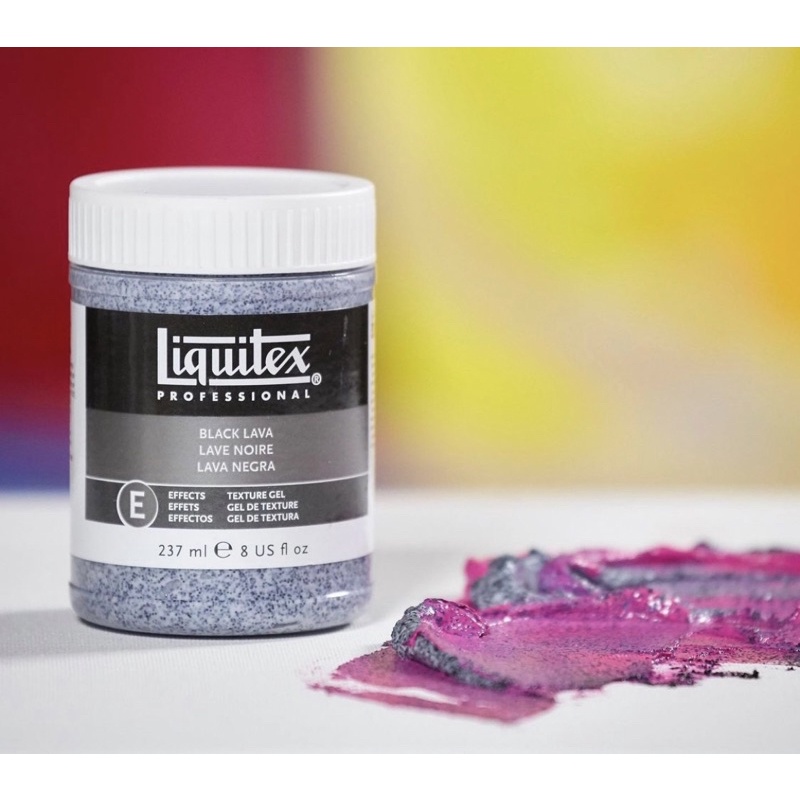 LIQUITEX BLACK LAVA 7108 黑色熔岩效果 麗可得 237ML 壓克力顏料 特效 壓克力 輔助劑