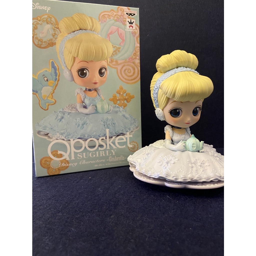 （保留）Q posket sugirly disney下午茶系列-灰姑娘仙杜瑞拉Cinderella_B款(淺色)