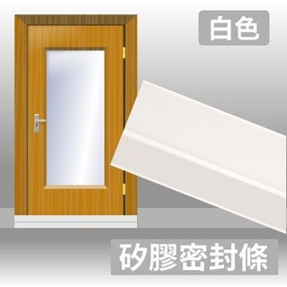 門窗縫氣密封條矽膠密封條(35mm*1米2米 透白色) 門縫條 門縫檔 阻擋蟲子 灰塵 冷氣外洩