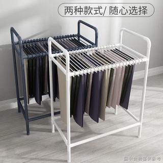 (褲子收納神器)（褲子收納架落地）褲架收納衣服整理架家用晾曬衣架塑膠魔術架無痕多功能衣櫃掛神器