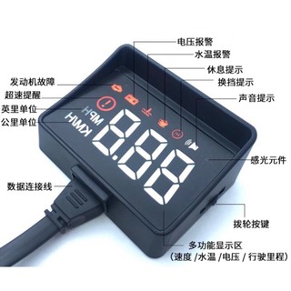 新款 A100 A100S 抬頭顯示器 OBDII 一體式遮光罩 HUD hud 汽車抬頭顯示器 OBD 顯示器