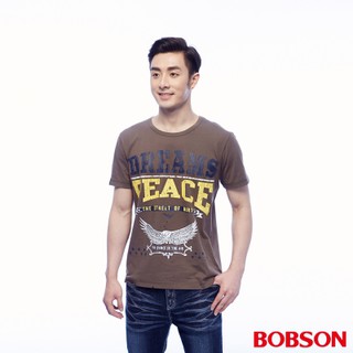 BOBSON 男款英文字母老鷹印圖上衣24040-76