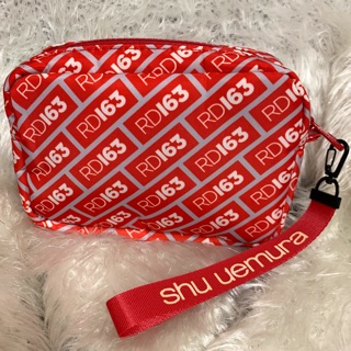 Shu Uemura植村秀RD163主題化妝包*1只-拉鍊手拿包/收納包-限定版-全新專櫃活動品-現貨