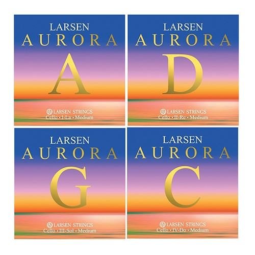 【【蘋果樂器】】No.032 全新丹麥 LARSEN AURORA 中張力 大提琴弦,套弦,曙光系列,公司貨~