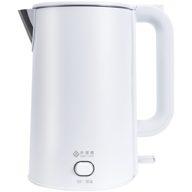 EASY LIFE伊德爾1.8L雙層防燙保溫電茶壺 （質感牛奶白色）