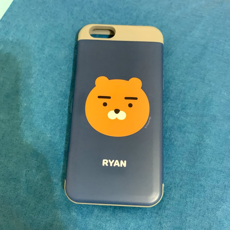 二手 iPhone 6S 票卡夾手機殼 韓國 Kakao friends Ryan 韓國帶回 保護殼