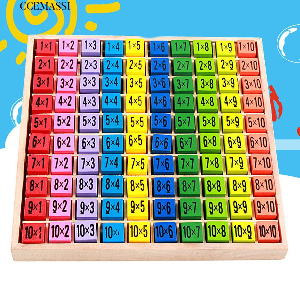 全網最低價 九九乘法表雙面內容智力早教算數拼圖10 10cm 99表兒童玩具 蝦皮購物