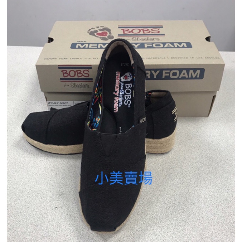 Skechers 女帆布厚底楔形休閒鞋 Bobs系列懶人鞋 Costco 代購 蝦皮購物