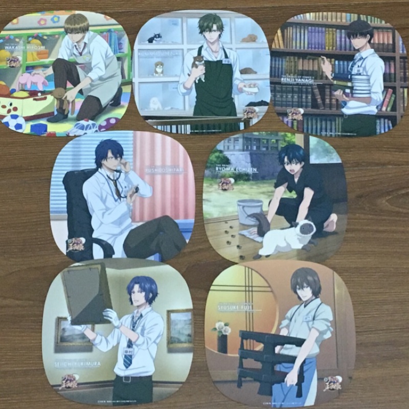 日版 滑鼠墊貼紙 網球王子 越前龍馬 手塚國光 不二周助 幸村精市 忍足侑士 柳蓮二 日吉若 滑鼠墊 貼紙 日本限定