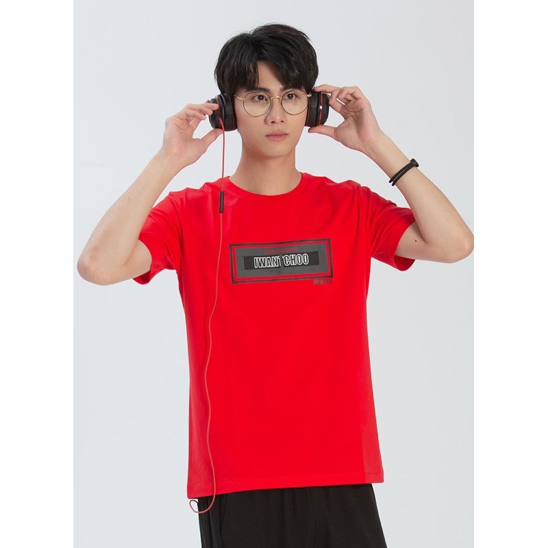 🦄GOES CLUB 男款⚡️韓版時尚立體圖文潮流個性T恤-2色（ 紅 ）（白）