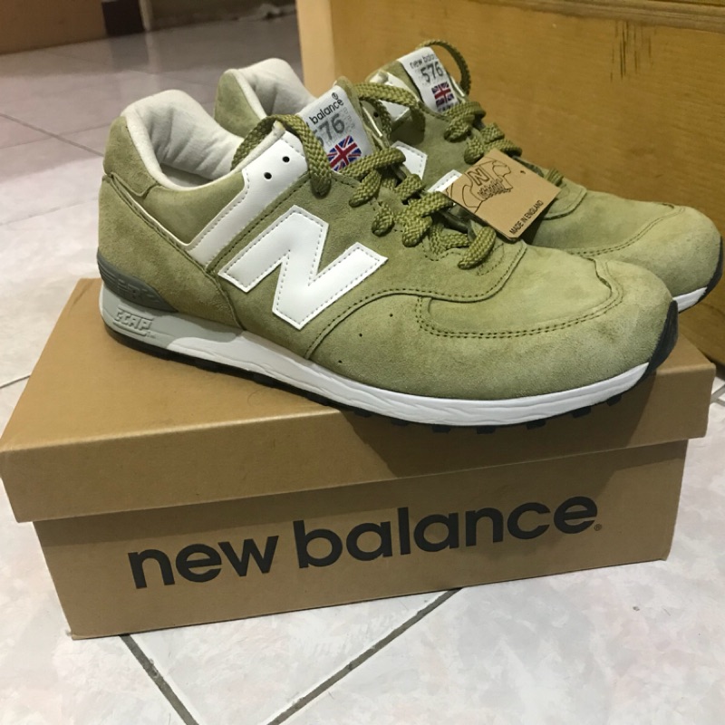 New Balance 576 橄欖綠 麂皮 英國製US10