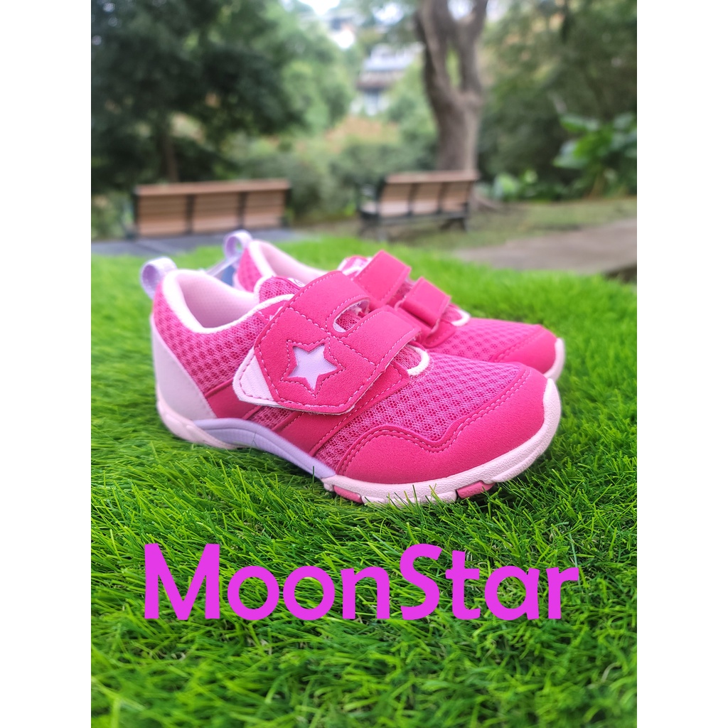 *十隻爪子童鞋*Moonstar 日本月星 Hi系列桃粉色寬楦運動鞋 休閒鞋
