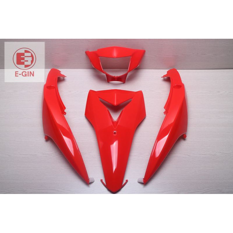 車殼DIY=適用RS ZERO.烤漆部份.紅.4件式.機車車殼.1CG.EG部品