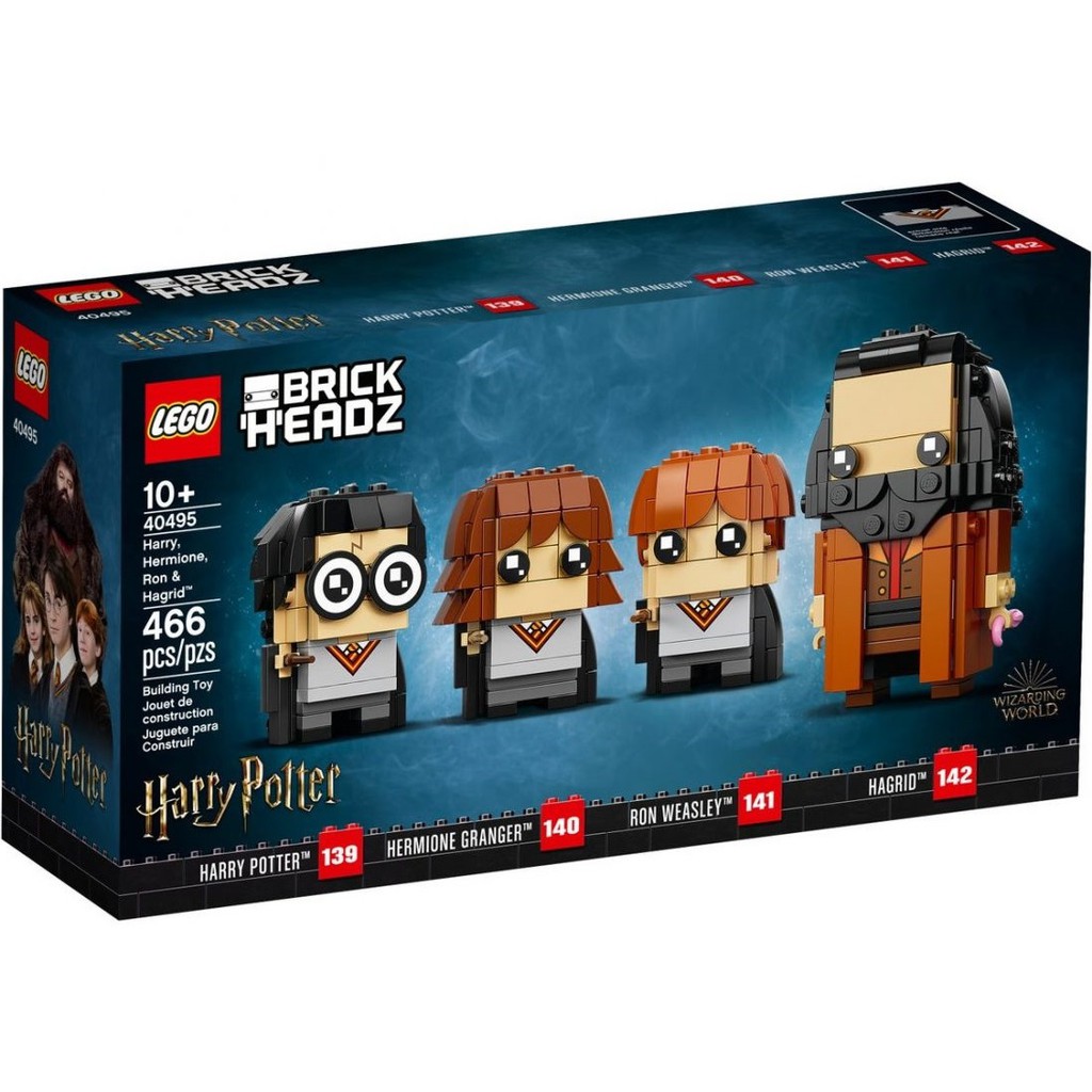 &lt;全新&gt; LEGO BrickHeadz™ 哈利波特™ 哈利波特、妙麗·格蘭傑、榮恩·衛斯理&amp;魯伯·海格 40495