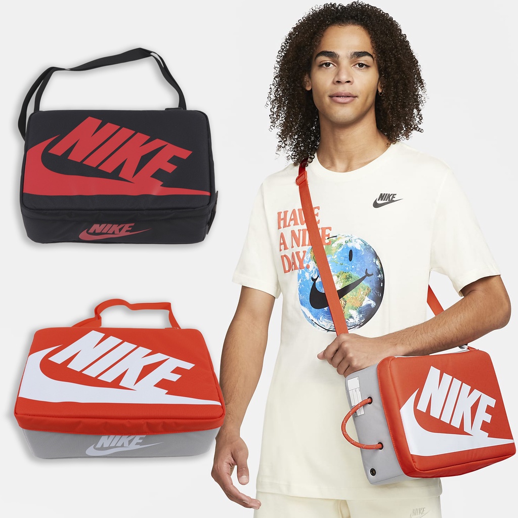 [歐鉉]NIKE SHOE BOX BAG 斜背包 鞋袋 鞋盒 健身包 手拿 手提袋 DA7337-010-869