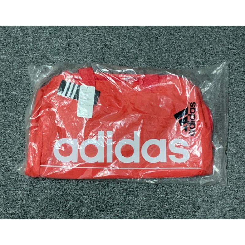 Adidas 健身包 圓筒包 運動包 紅色