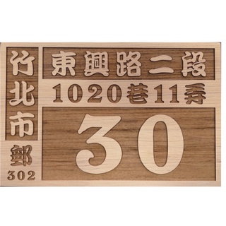 【凱馨雷射】門牌．原木底雷雕字奇木匾 客製化匾額 牌匾 宮廟匾額 宮匾 送禮生日 開幕 木雕 木製門牌 公司招牌製作