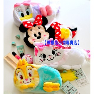 Disney迪士尼 米妮 瑪麗貓 黛西 邦妮兔 卡通立體造型化妝包 收納袋 零錢包 筆袋 鉛筆盒 /布偶 娃娃