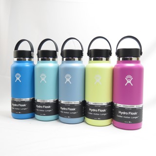 Hydro Flask 寬口真空保溫鋼瓶 32OZ 不鏽鋼 HFW32BTS- 多色 送水瓶刷