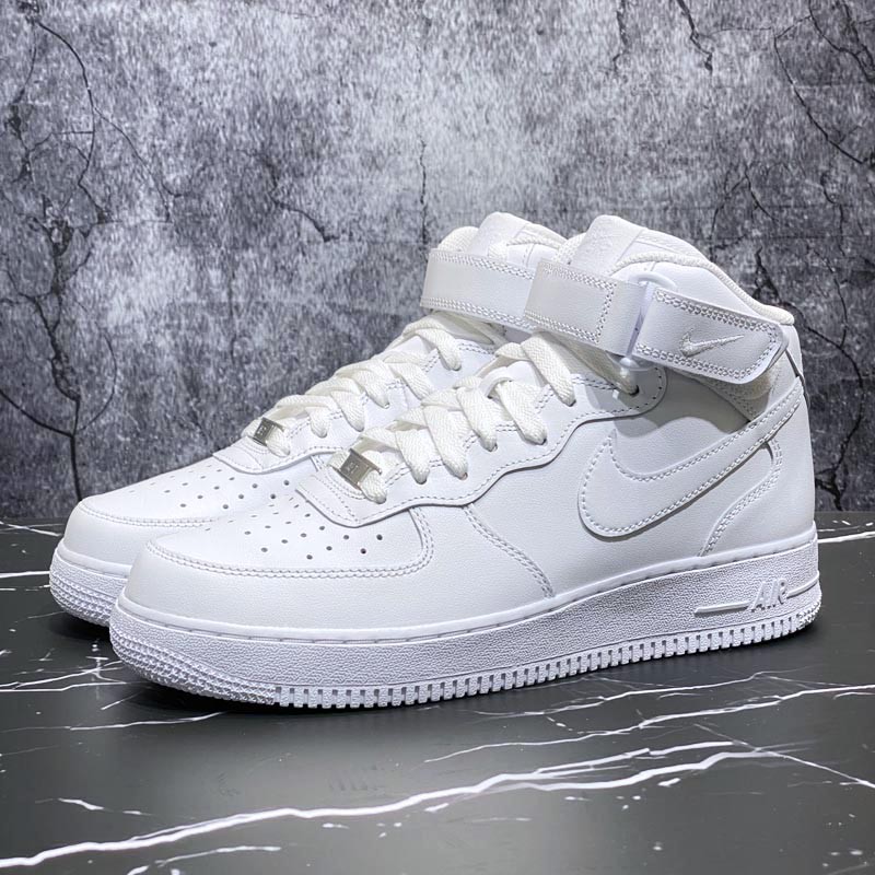 【免運實拍】NIKE AIR FORCE 1 MID '07 白色高筒休閒鞋 男鞋 空軍一號315123-111 出清