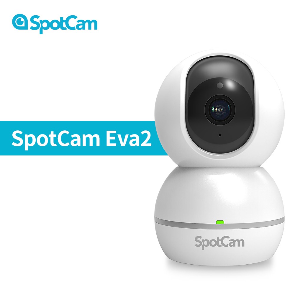 SpotCam Eva2 1080P PTZ可擺頭360度人型追蹤無線雲端24HR免費雲端錄影