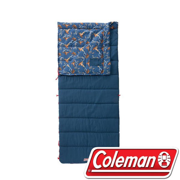 【Coleman 美國 COZYII海軍藍睡袋/C10】CM-32341/信封型睡袋/可拆式/可機洗/悠遊山水