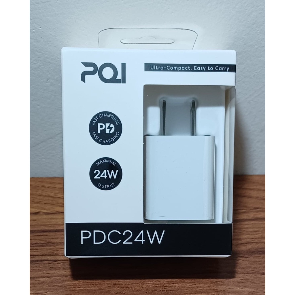 PQI全新現貨DC24W〕單孔USB-C 24W旅行充電器 具備USB-C Power DeliveryPD快速充電功能