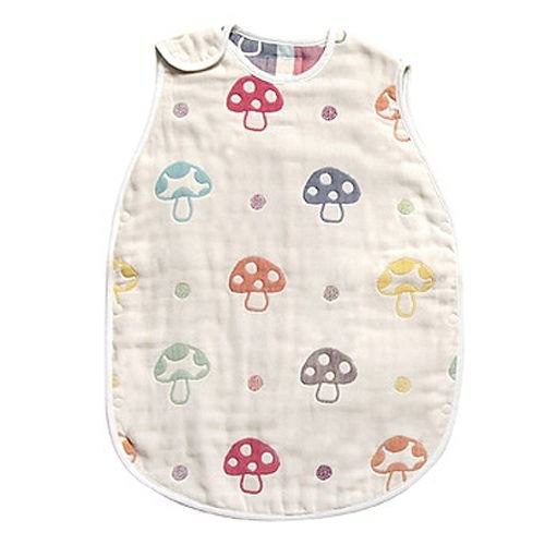 日本Hoppetta 六層紗蘑菇防踢背心 (幼童2-7歲用)【任2件限量贈蘑菇紗布巾(1條)】【安琪兒婦嬰百貨】