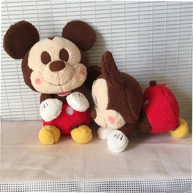 【現貨】日本正版景品 絕版 &amp;ｙ♡ｕ 米奇 Mickey 趴姿杯緣子大玩偶 SEGA DISNEY 迪士尼 米老鼠