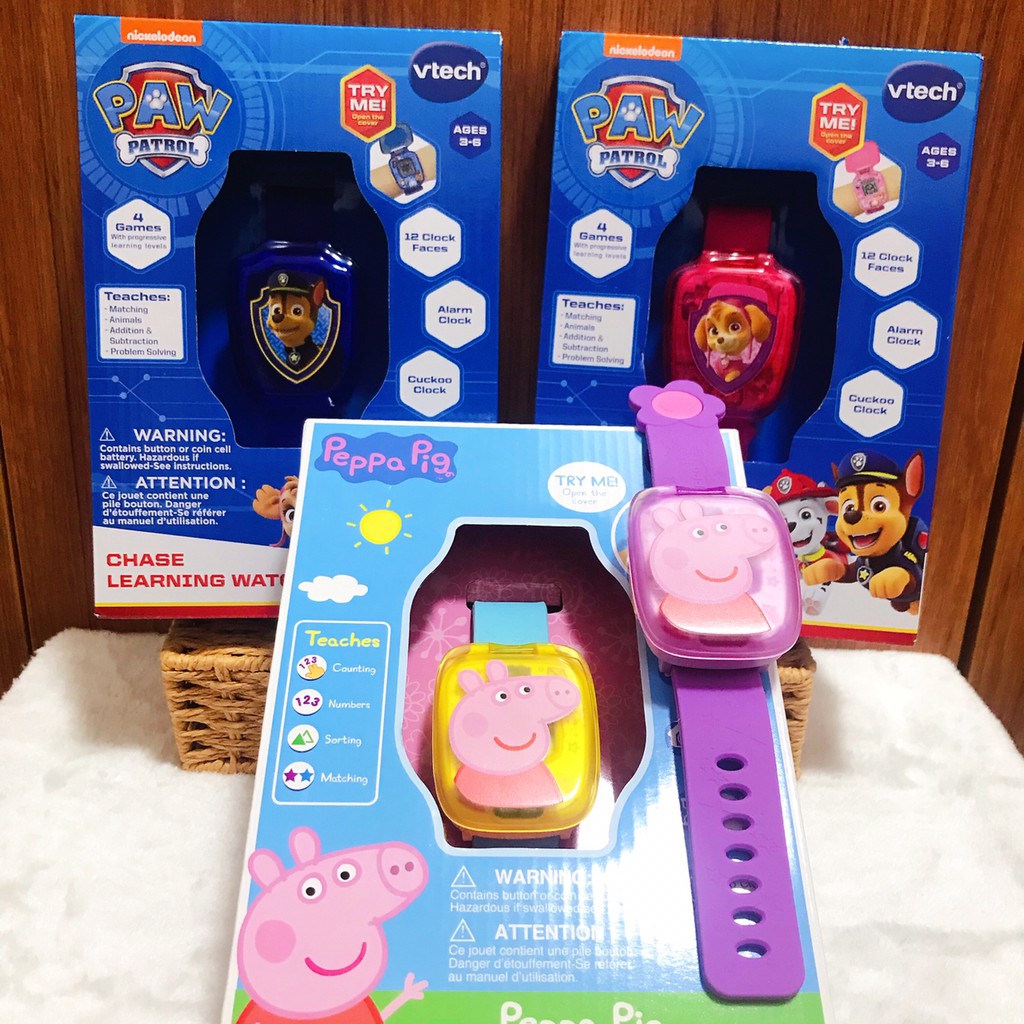 (現貨特價) 美國Vtech兒童互動學習手錶 粉紅豬小妹 佩豬 汪汪隊立大功 汪汪隊 兒童手錶 藍藍的線索 兒童禮物