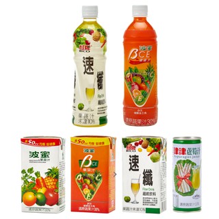 ★★限馬祖購買★★波蜜果菜汁、紅牌速纖、 津津蘆筍汁(245ml/300ml/495ml/580ml)