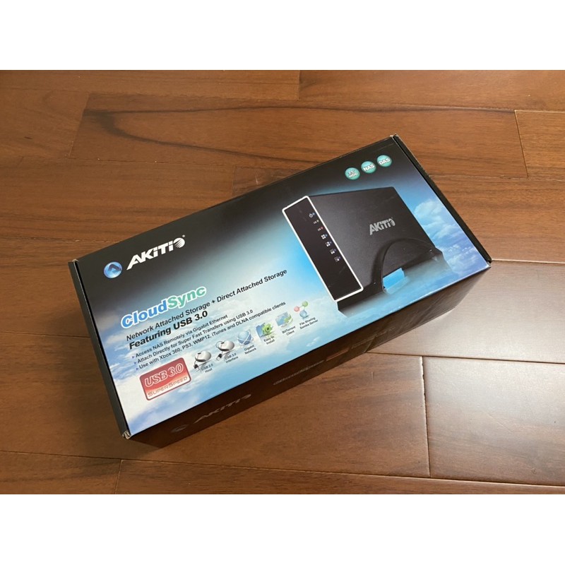 全新AKiTiO CloudSync 3.5" USB3.0 單顆硬碟外接盒&amp;網路儲存設備