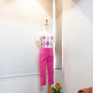 MOMA 全新1480附吊牌 潮流粉色七分褲。Iris 針織復古上衣
