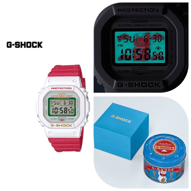 現貨日本附購買證明令和限定正品全新招財貓g Shock Casio 手錶手表dw 5600tmn 7 蝦皮購物