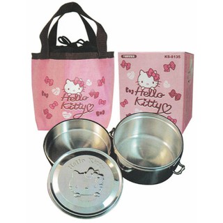 現貨免運費 瓏屋是一家 6541+ 週年慶 HELLO KITTY 不鏽鋼便當盒 KS-8135