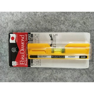 日本EBISU ED-POKY 4英吋口袋型水平尺攜帶方便 尺寸17×25×100mm/重量 15g