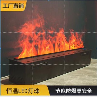 居家裝飾智能3D霧化壁爐加濕器裝飾嵌入式歐式仿真火焰水蒸氣