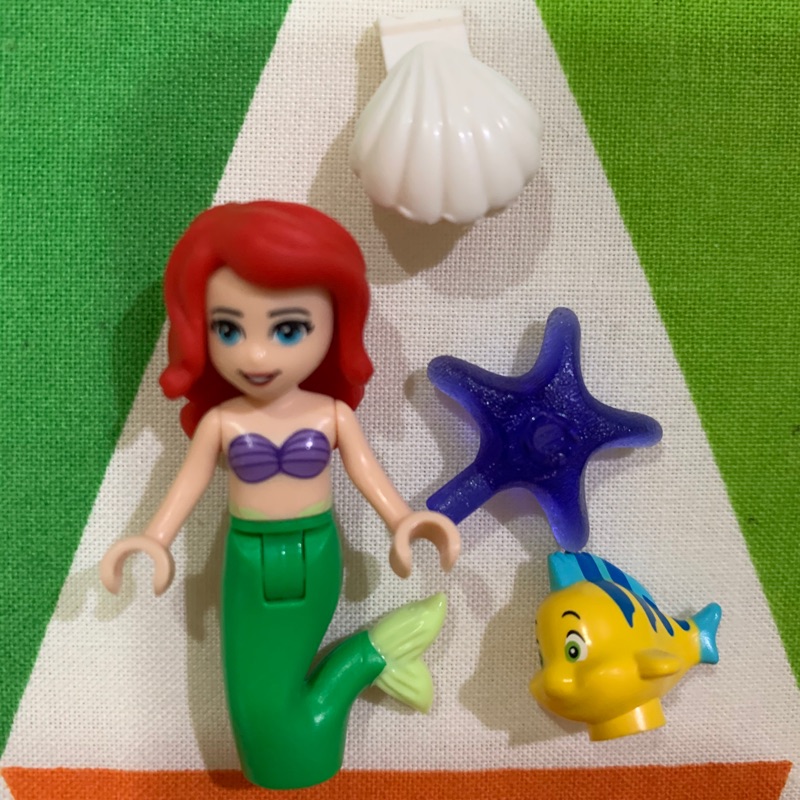 ［二手］樂高積木 迪士尼公主系列 LEGO #41050 美人魚比目魚公仔