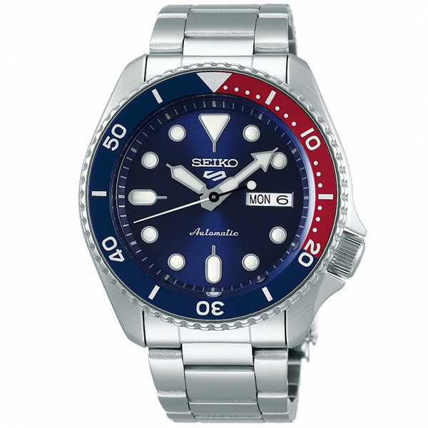 【SEIKO精工】SRPD53K1 潛水錶 5 Sports 鋼帶機械男錶 藍/紅 4R36-07G0R 台南 時代鐘錶