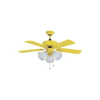 24H出貨-臺灣製造 95183 42吋黃色藝術吊扇/110V電壓