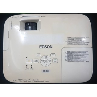 Epson EB-X8 3LCD高亮度 支援HDMI 進階商用投影機 2500流明【二手出清】已使用的時數500小時以下