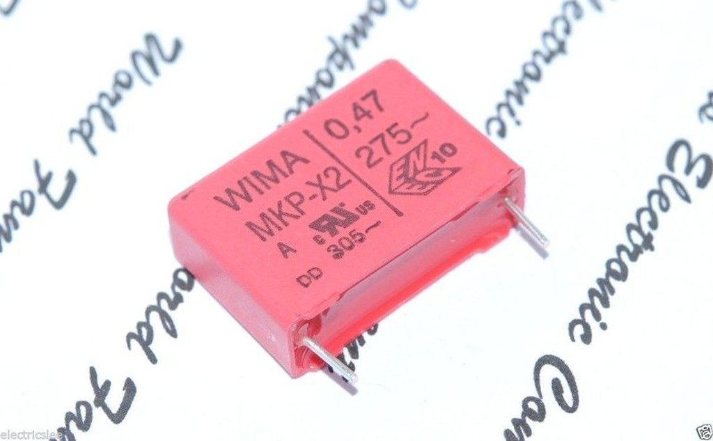 WIMA MKP-X2 0.47uF (470nF) 275V~ PCM:22.5mm 10% 電容 x1個 | 蝦皮購物