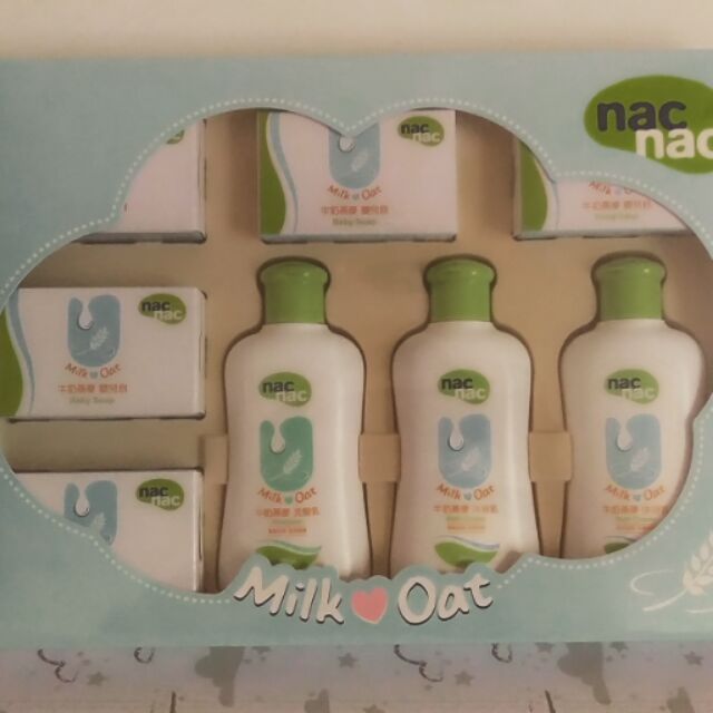 【預訂品】Nac nac牛奶燕麥潔膚禮盒