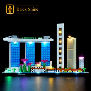現貨【BRICK SHINE】【燈組】無主體 適用 樂高 LEGO 21057 新加坡 全新未拆 BS燈組