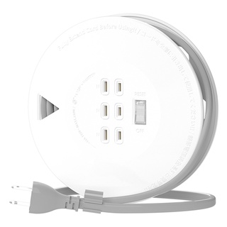 隔日到貨【iPlus+保護傘】PU-6131迷你型輪座式延長線 21尺過載斷電 防火材質 雙層絕緣 附贈超便利束線扣