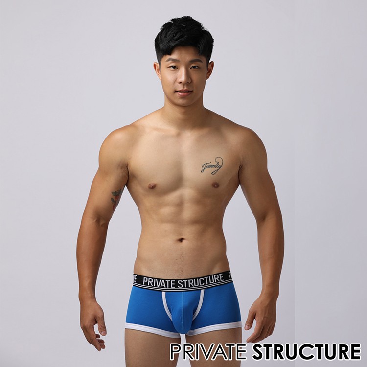 Private Structure BASICS 巨擘系列四角男內褲(藍色) PSAMU09202B2